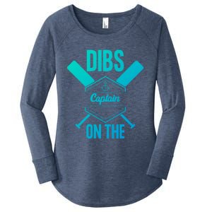 Funny Dibs On The Captain Captain Wife Funny Gift Women's Perfect Tri Tunic Long Sleeve Shirt