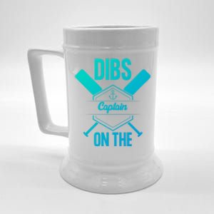 Funny Dibs On The Captain Captain Wife Funny Gift Beer Stein