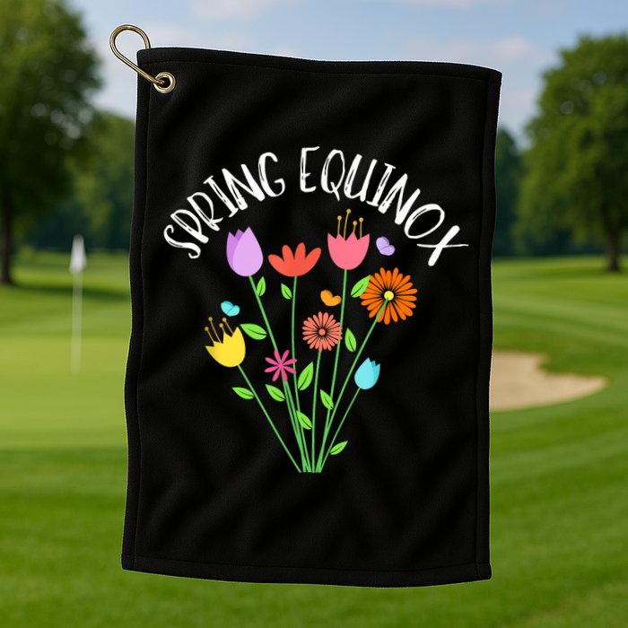 First Day Of Spring Equinox Golf Towel