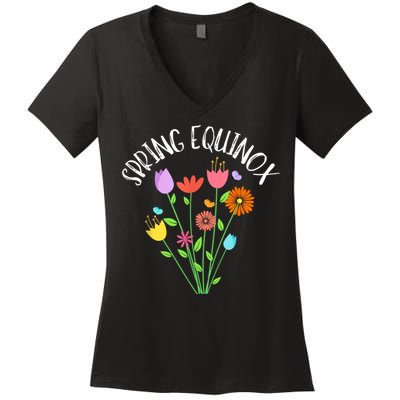 First Day Of Spring Equinox Women's V-Neck T-Shirt