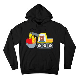 First Day Of School Boy Back To School Supply Truck Hoodie