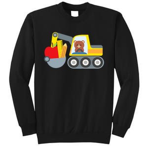 First Day Of School Boy Back To School Supply Truck Sweatshirt