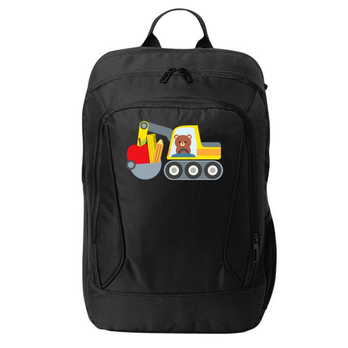 First Day Of School Boy Back To School Supply Truck City Backpack