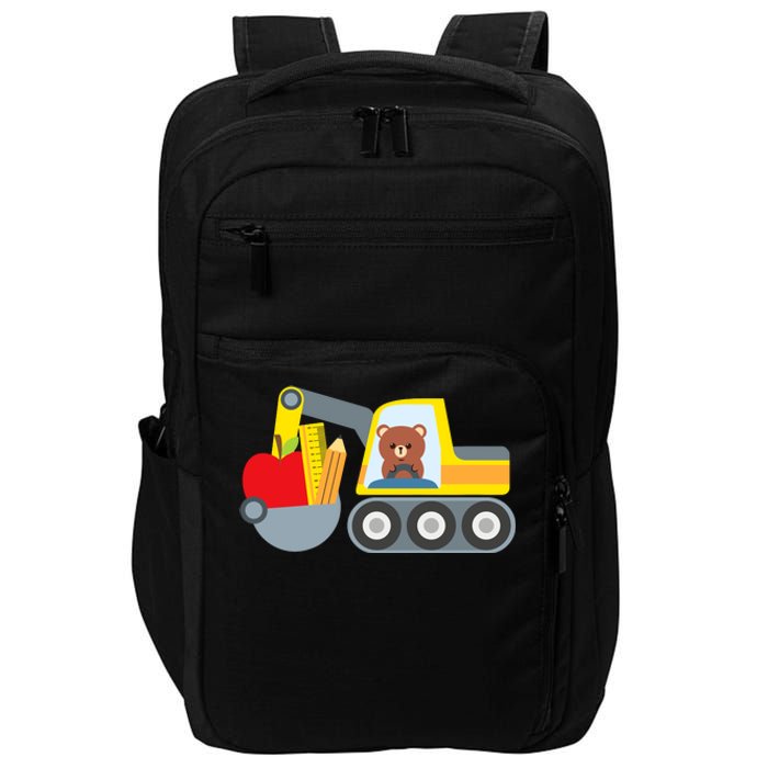 First Day Of School Boy Back To School Supply Truck Impact Tech Backpack