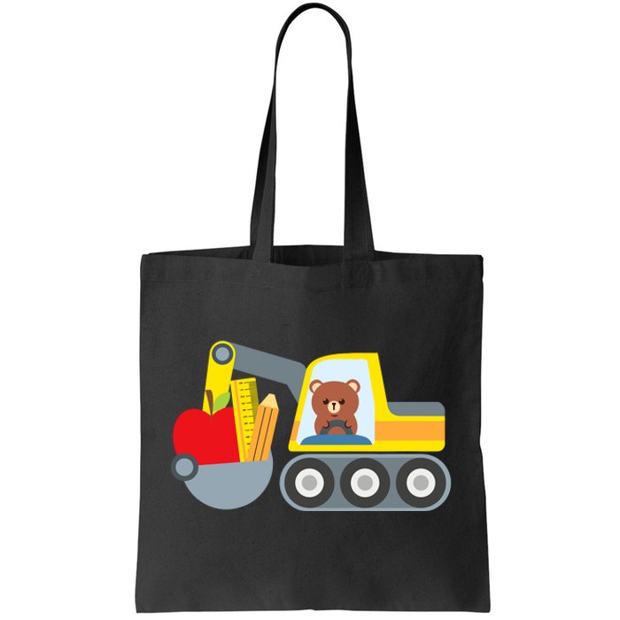 First Day Of School Boy Back To School Supply Truck Tote Bag