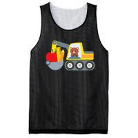 First Day Of School Boy Back To School Supply Truck Mesh Reversible Basketball Jersey Tank