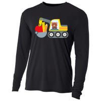 First Day Of School Boy Back To School Supply Truck Cooling Performance Long Sleeve Crew