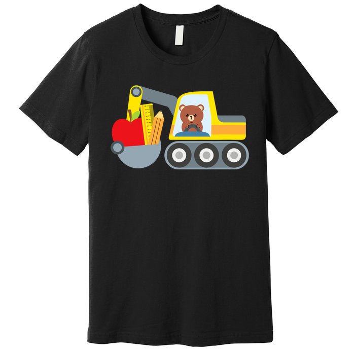 First Day Of School Boy Back To School Supply Truck Premium T-Shirt