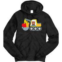 First Day Of School Boy Back To School Supply Truck Tie Dye Hoodie