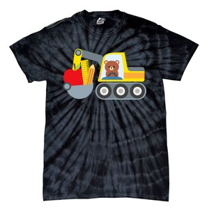 First Day Of School Boy Back To School Supply Truck Tie-Dye T-Shirt