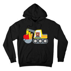 First Day Of School Boy Back To School Supply Truck Tall Hoodie