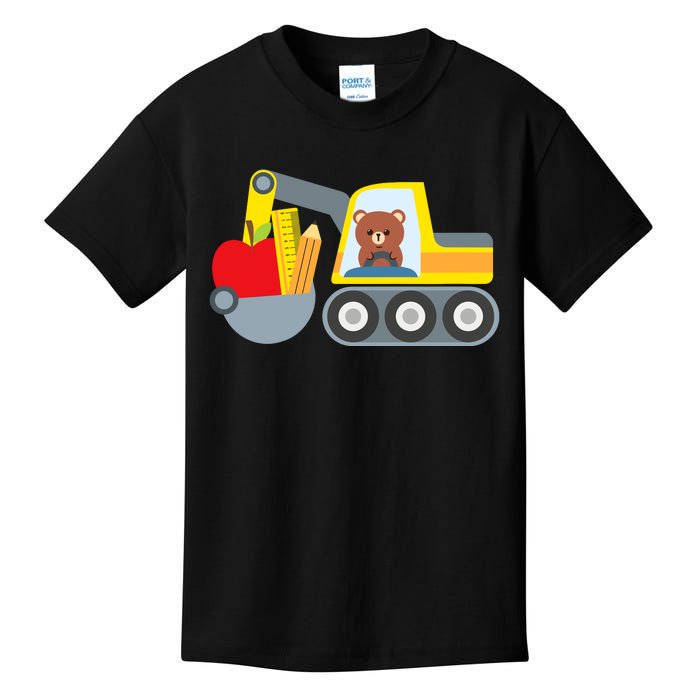 First Day Of School Boy Back To School Supply Truck Kids T-Shirt