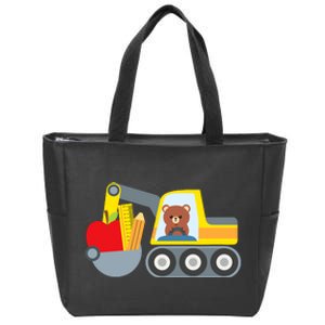 First Day Of School Boy Back To School Supply Truck Zip Tote Bag