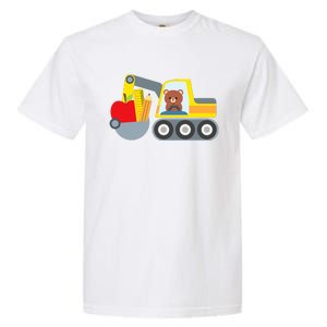 First Day Of School Boy Back To School Supply Truck Garment-Dyed Heavyweight T-Shirt