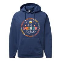 First Day Of School Bus Driver Gifts Performance Fleece Hoodie