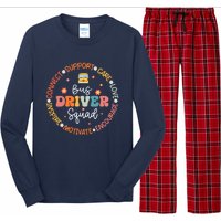 First Day Of School Bus Driver Gifts Long Sleeve Pajama Set