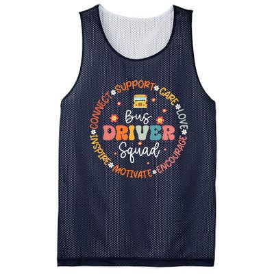 First Day Of School Bus Driver Gifts Mesh Reversible Basketball Jersey Tank