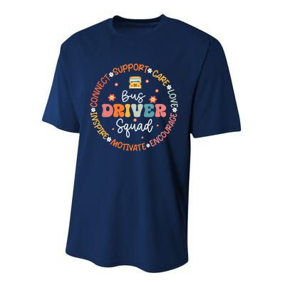 First Day Of School Bus Driver Gifts Performance Sprint T-Shirt