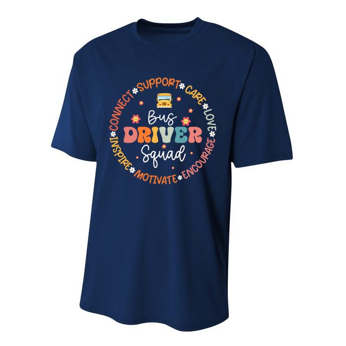 First Day Of School Bus Driver Gifts Performance Sprint T-Shirt