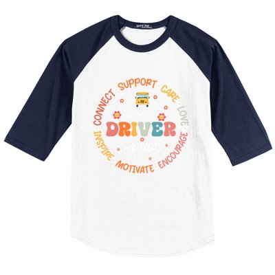 First Day Of School Bus Driver Gifts Baseball Sleeve Shirt