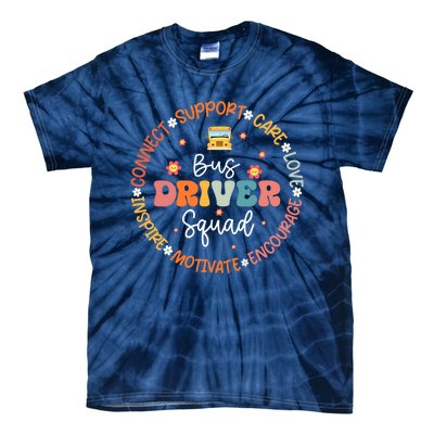 First Day Of School Bus Driver Gifts Tie-Dye T-Shirt