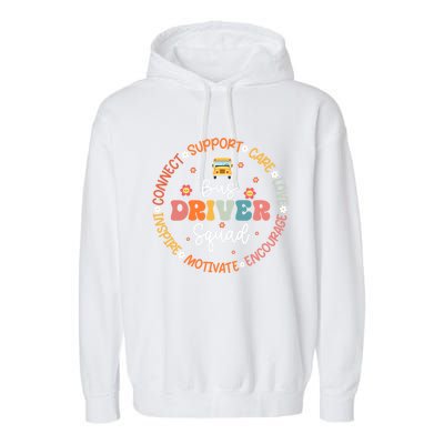 First Day Of School Bus Driver Gifts Garment-Dyed Fleece Hoodie