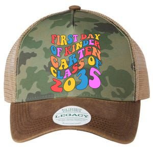 First Day Of Kindergarten Class Of 2035 Colorful Legacy Tie Dye Trucker Hat