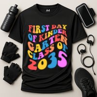 First Day Of Kindergarten Class Of 2035 Colorful Performance Shirt