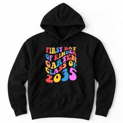 First Day Of Kindergarten Class Of 2035 Colorful Hoodie