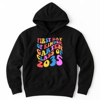First Day Of Kindergarten Class Of 2035 Colorful Hoodie