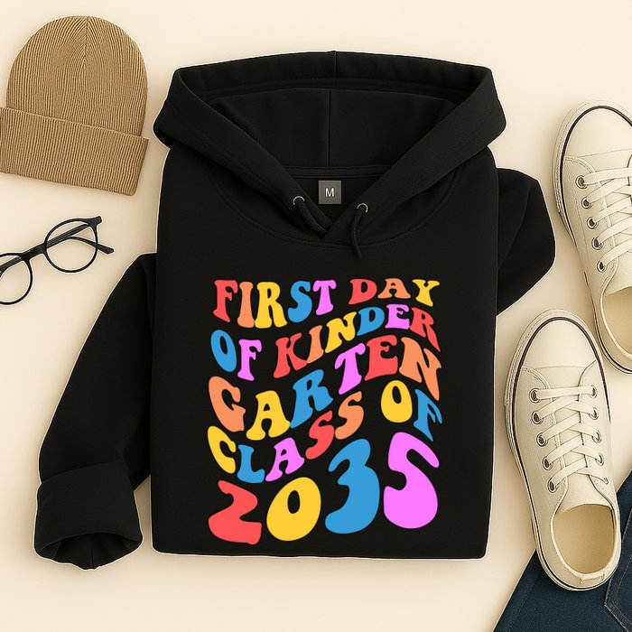 First Day Of Kindergarten Class Of 2035 Colorful Hoodie