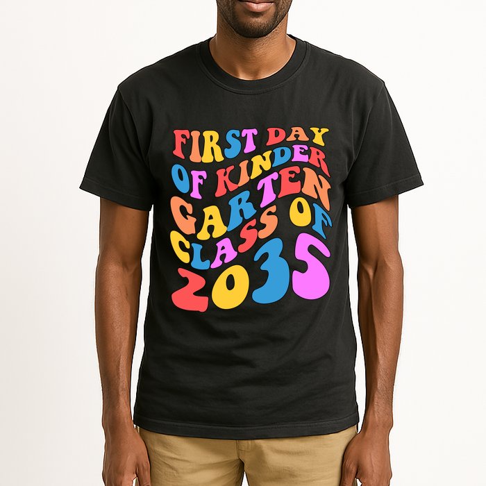 First Day Of Kindergarten Class Of 2035 Colorful Tall T-Shirt