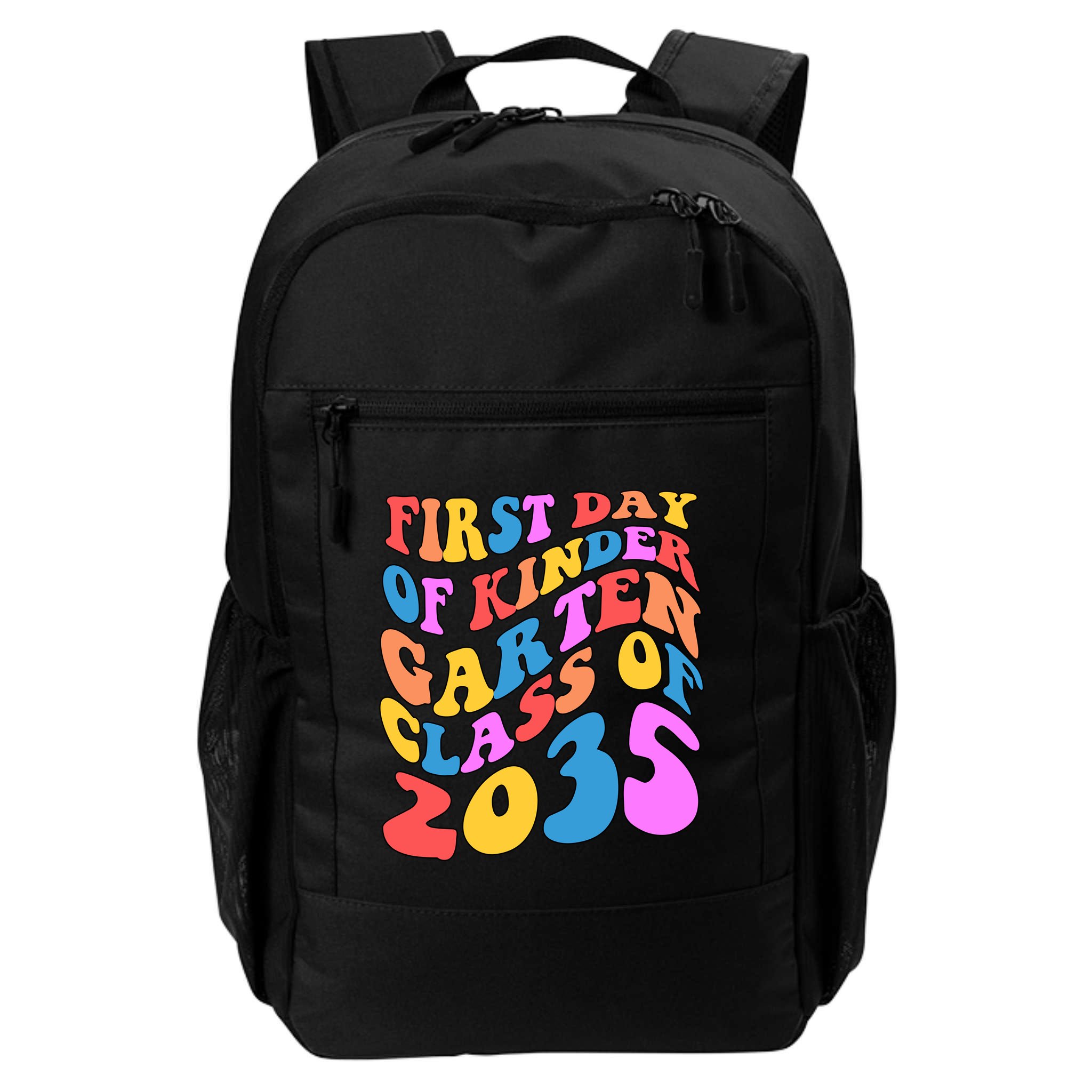 First Day Of Kindergarten Class Of 2035 Colorful Backpack