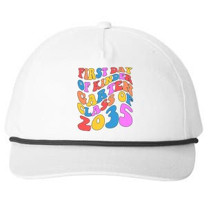 First Day Of Kindergarten Class Of 2035 Colorful Snapback Five-Panel Rope Hat