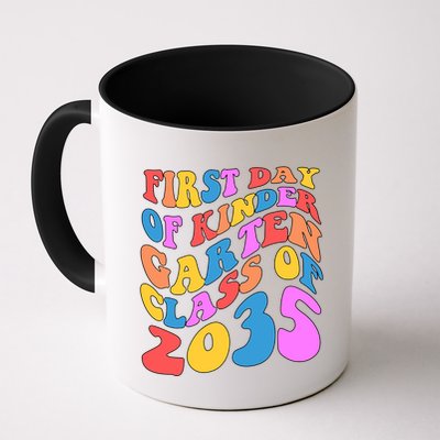 First Day Of Kindergarten Class Of 2035 Colorful Mug
