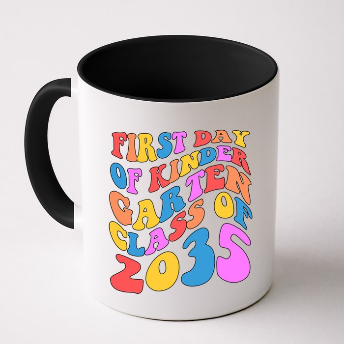First Day Of Kindergarten Class Of 2035 Colorful Mug