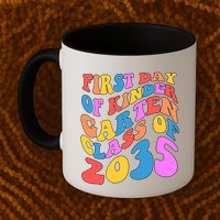 First Day Of Kindergarten Class Of 2035 Colorful Mug