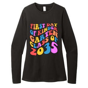 First Day Of Kindergarten Class Of 2035 Colorful Womens CVC Long Sleeve Shirt