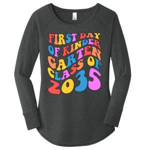 First Day Of Kindergarten Class Of 2035 Colorful Women's Perfect Tri Tunic Long Sleeve Shirt