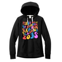 First Day Of Kindergarten Class Of 2035 Colorful Women's Fleece Hoodie