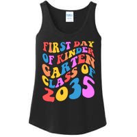 First Day Of Kindergarten Class Of 2035 Colorful Ladies Essential Tank