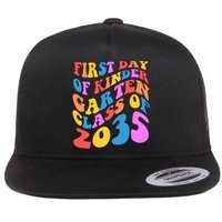 First Day Of Kindergarten Class Of 2035 Colorful Flat Bill Trucker Hat