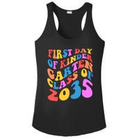 First Day Of Kindergarten Class Of 2035 Colorful Ladies PosiCharge Competitor Racerback Tank