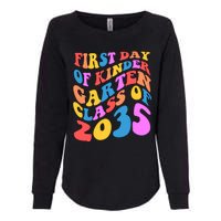 First Day Of Kindergarten Class Of 2035 Colorful Womens California Wash Sweatshirt