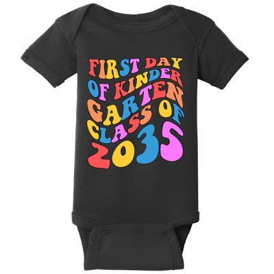 First Day Of Kindergarten Class Of 2035 Colorful Baby Bodysuit