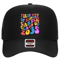First Day Of Kindergarten Class Of 2035 Colorful Trucker Hat