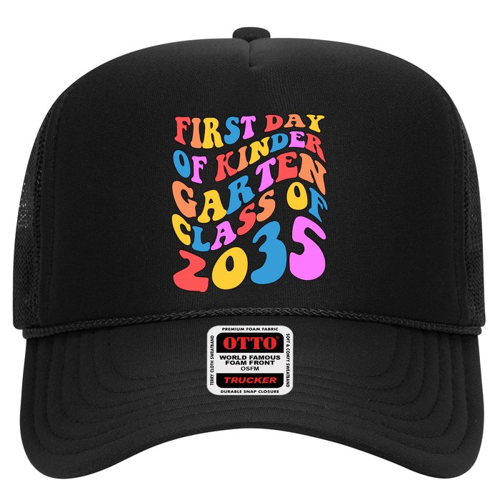 First Day Of Kindergarten Class Of 2035 Colorful Trucker Hat