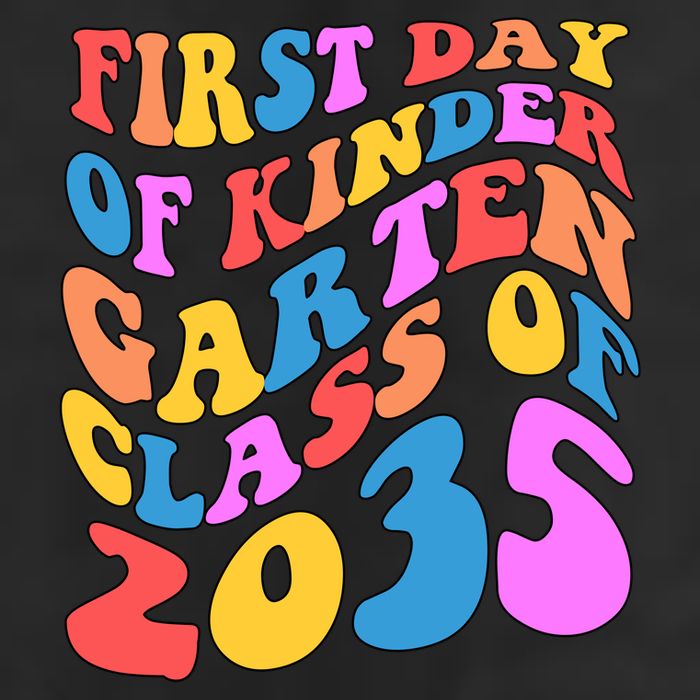 First Day Of Kindergarten Class Of 2035 Colorful Trucker Hat