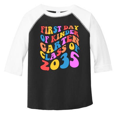 First Day Of Kindergarten Class Of 2035 Colorful Toddler Fine Jersey T-Shirt