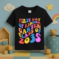 First Day Of Kindergarten Class Of 2035 Colorful Toddler T-Shirt